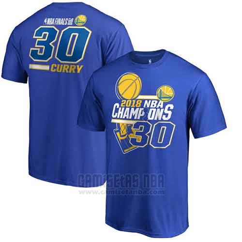Camiseta Manga Corta Stephen Curry Golden State Warriors Azul